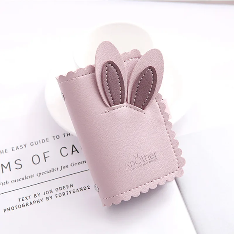 Симпатичный мультяшный чехол с кроликом для карт визитница Женская Кредитная