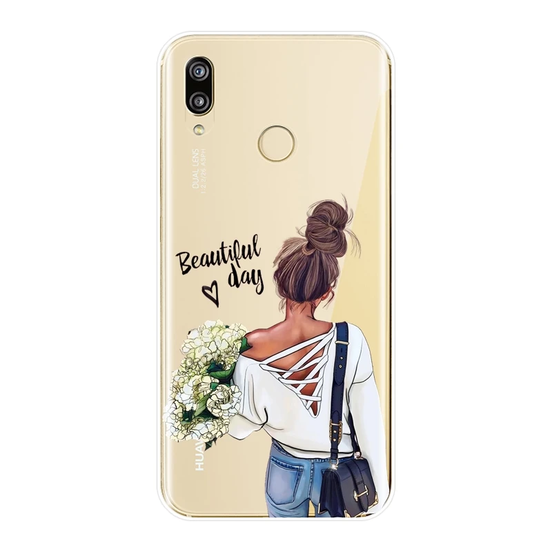 Чехол для девочки, ребенка, женщины, мамы, для huawei P20 Lite Pro P9 P10 P Smart Plus P8 P9 Lite Mini, Мягкая силиконовая задняя крышка, чехол для телефона