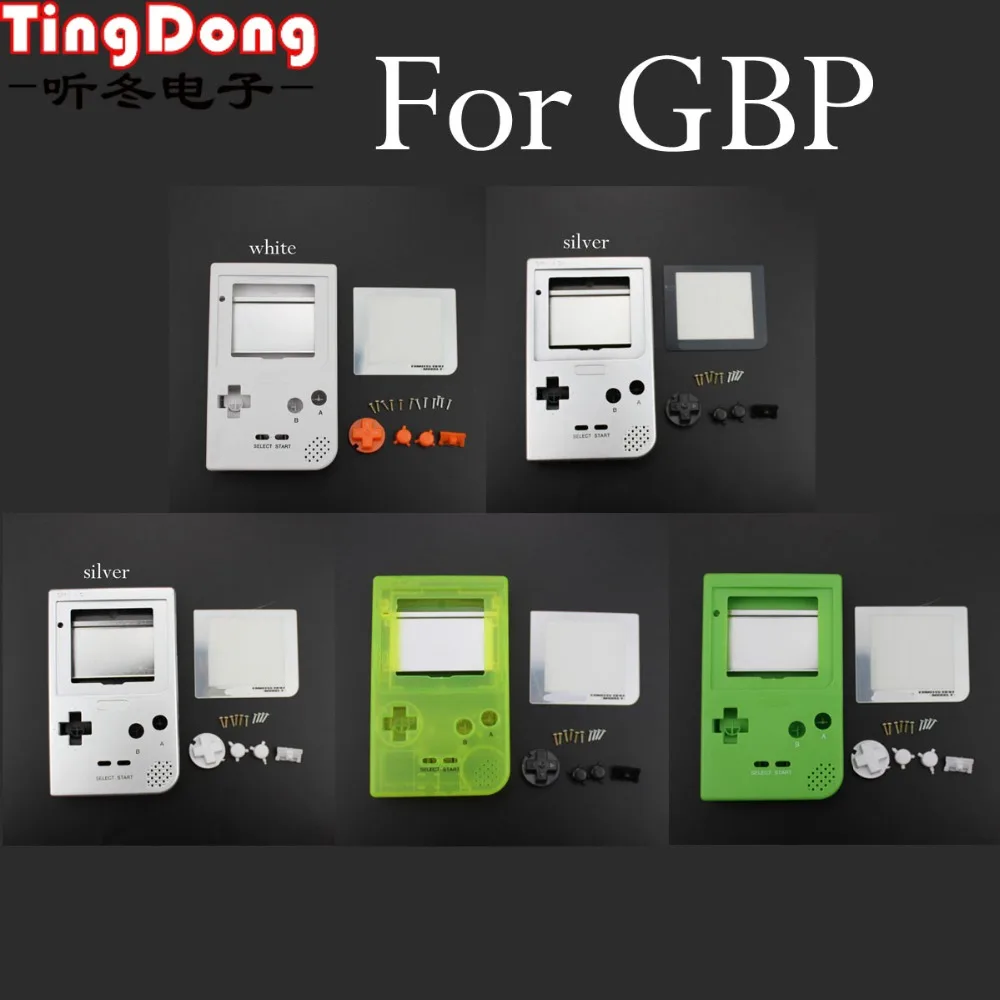 TingDong Full Case Cover Housing Shell Replacement for Gameboy Pocket Game Console GBP grey with Buttons Kit | Электроника