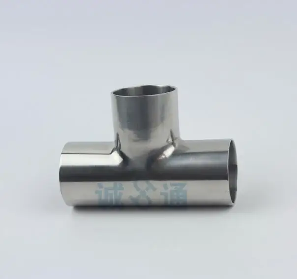 Free shipping Tri Clamp 3 Way Tee Stainless Steel 304 Sanitary Ferrule Connector Pipe Fitting Food pass health | Обустройство дома