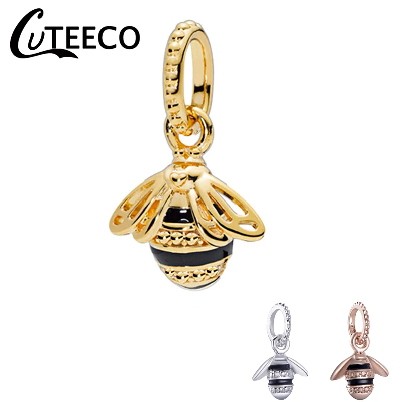 CUTEECO европейские Подвески золотого и серебряного цвета с пчелиными бусинами