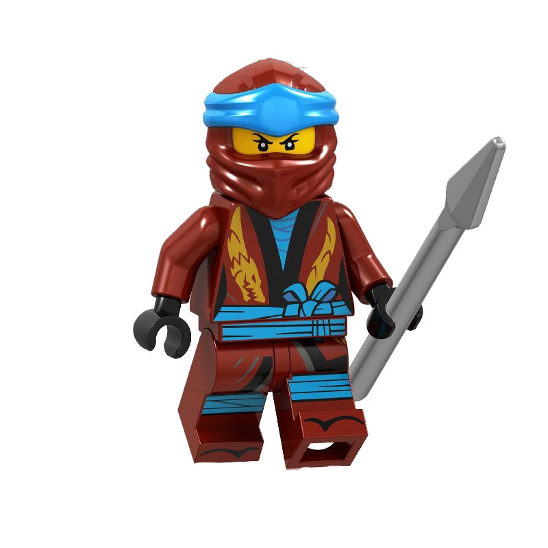 A096 Одна распродажа герои ниндзя мастер у харуми самурайский X Cole Zane с оружием Ninjagoes фигурки строительные блоки игрушки для детей - Цвет: A096