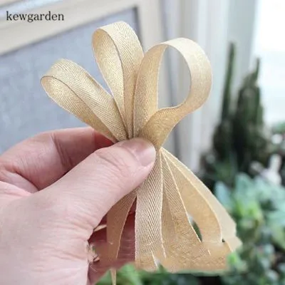 Kewgarden " 3/8" Золотая проволока матовая текстура атласные ленты вручную изготовленная лента DIY бант лента упаковка Riband 5 метров