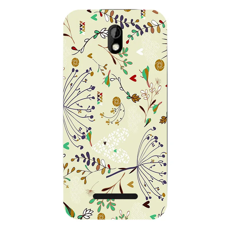Coque For HTC Desire 500 506E Fashion Rose Flower Cartoon Back Cover Hard Phone Cases Print |