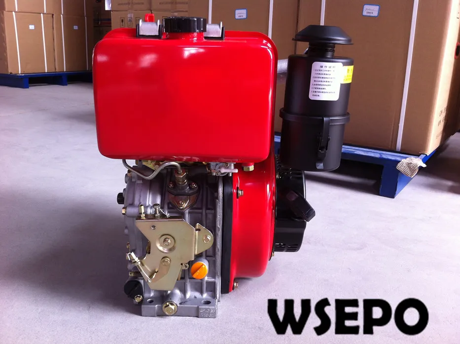 Прямая поставка с фабрики! WSE-178F 6hp 305cc дизельный двигатель с воздушным охлаждением, прямой впрыск для генератора/водяного насоса/сплитера/фермы румпель