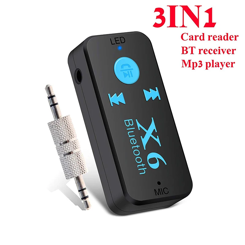 3 5 мм AUX разъем Bluetooth 4 1 приемник для гарнитуры автомобильный комплект TF аудио