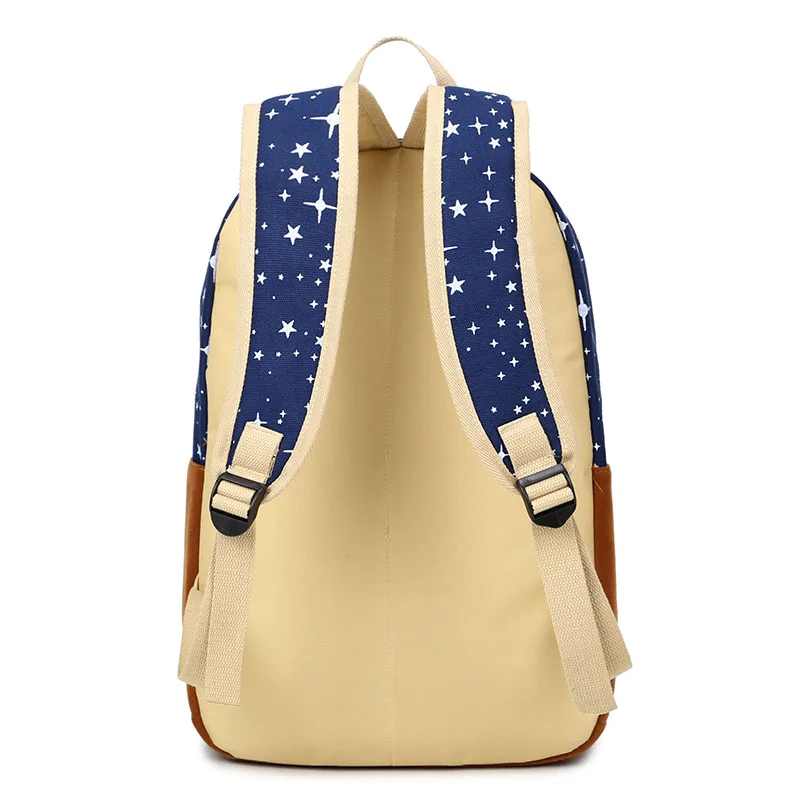 2017 Женский рюкзак для девочек подростков школьные сумки из парусины милый с