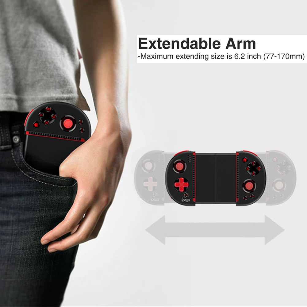 Беспроводной геймпад Bluetooth невибрационная растягивающаяся ручка игровой коврик