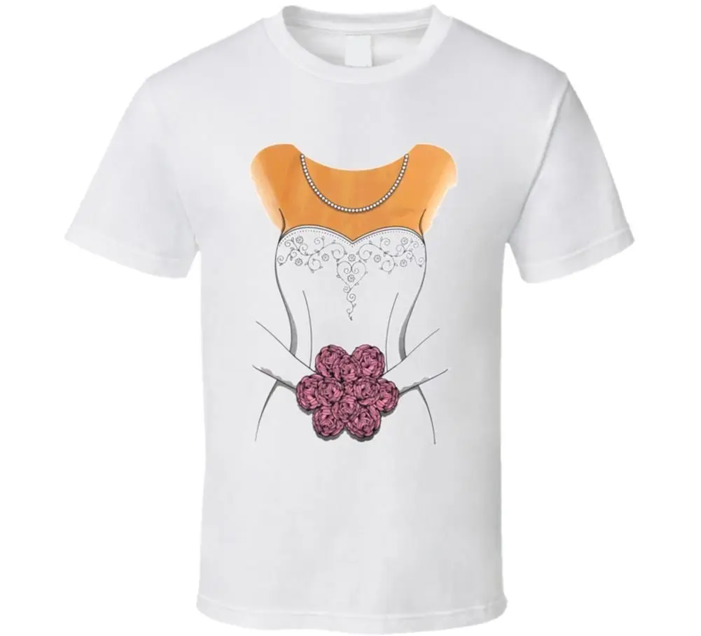 Забавное свадебное платье для невесты смокинг Хэллоуин девичник футболка мультфильм Мужская Унисекс Новая