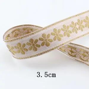 1Pcs-1Yard Motiro, 1 год, цветная вышивка в этническом стиле, цветы, лента, кружево, ручная вышивка для штор, одежда, декоративные кружевные аксессуары - Цвет: 1Pcs-1Yard