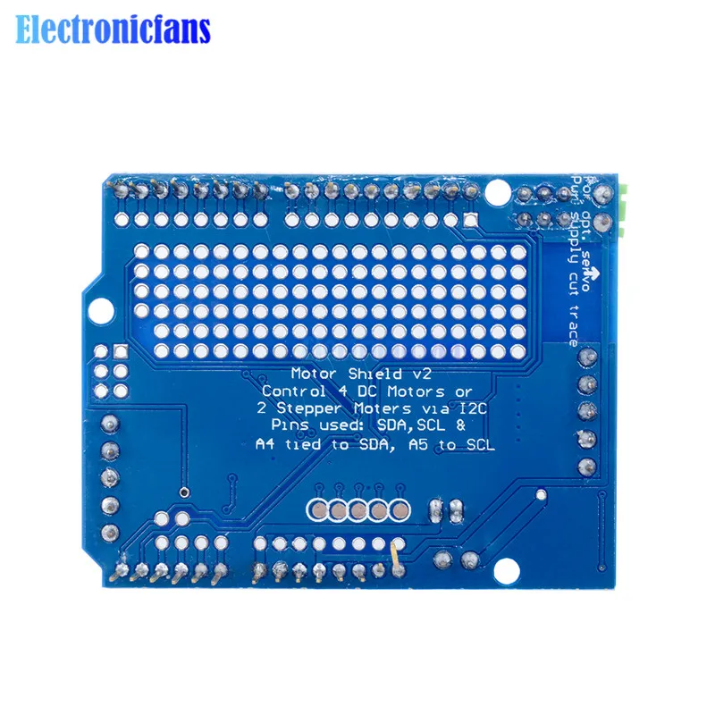 Стандартный шаговый двигатель IIC I2C TB6612 Mosfet PCA9685 PWM сервопривод щит V2 для Arduino Robot Uno