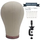 Холщовая головка для изготовления парика, утокизготовление парика, манекен для укладки дисплея, голова манекена, пробковая внутренняя сушилка высотой 10 дюймов