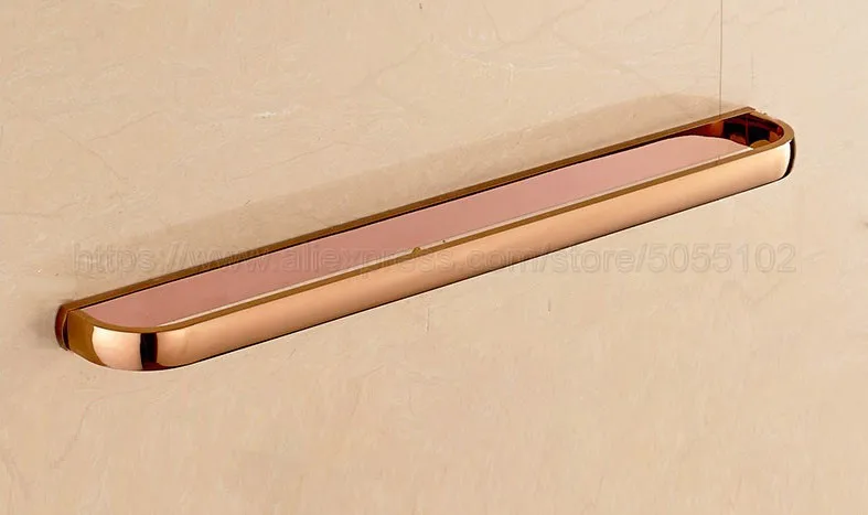 Single Towel Bar Rose Gold Brass Finish Bathroom Accessories Set,Paper Holder,Towel Bar,Soap Basket,Toilet Brush Holder,Bathroom Sets zba865 - Цвет: Single Towel Bar