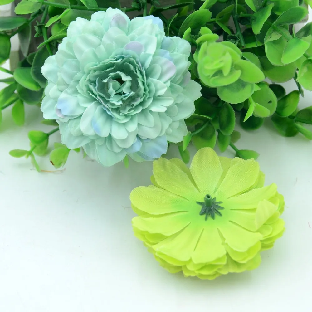 100 шт./лот 7 см искусственные шелковые дахии маргаритки хризантемы цветочные