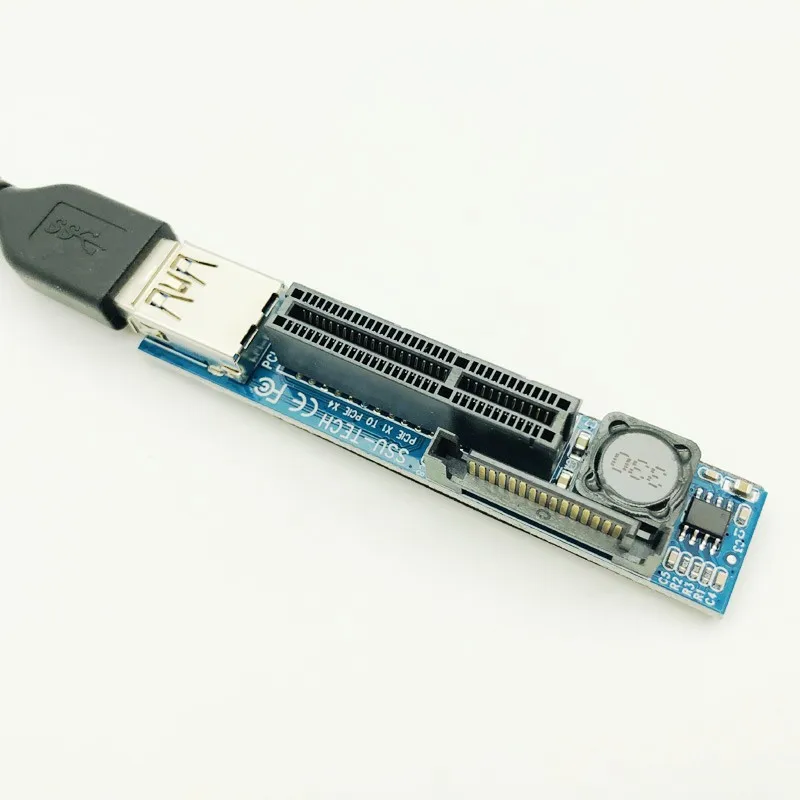 Добавить на карту PCI Express USB 3 0 адаптер Raiser удлинитель PCIE Riser карта E SATA X1 до X4