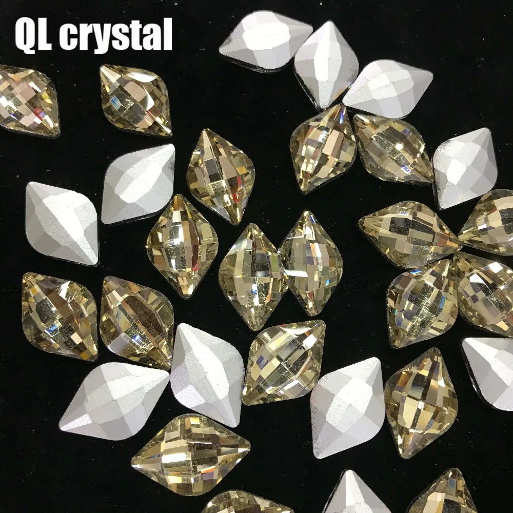 QL кристалл все размеры Американский футбол Pointback горный хрусталь Высокое