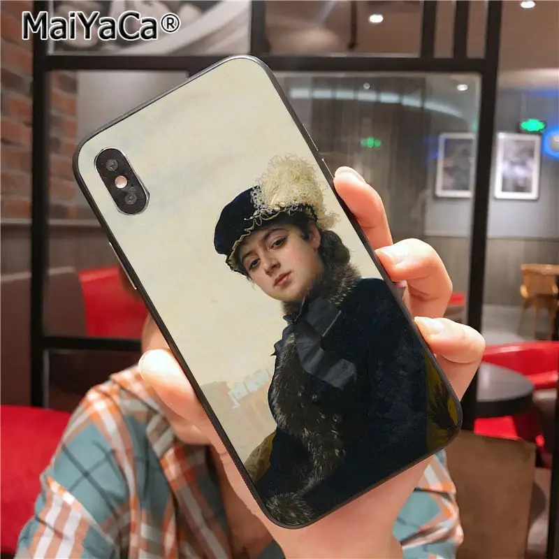MaiYaCa известная картина очаровательный Чехол для мобильного телефона для iphone 11 Pro11 Pro Max X XS XR XS MAX 8plus iphone 7 iphone 6 S plus 5S se 7plus - Цвет: 6