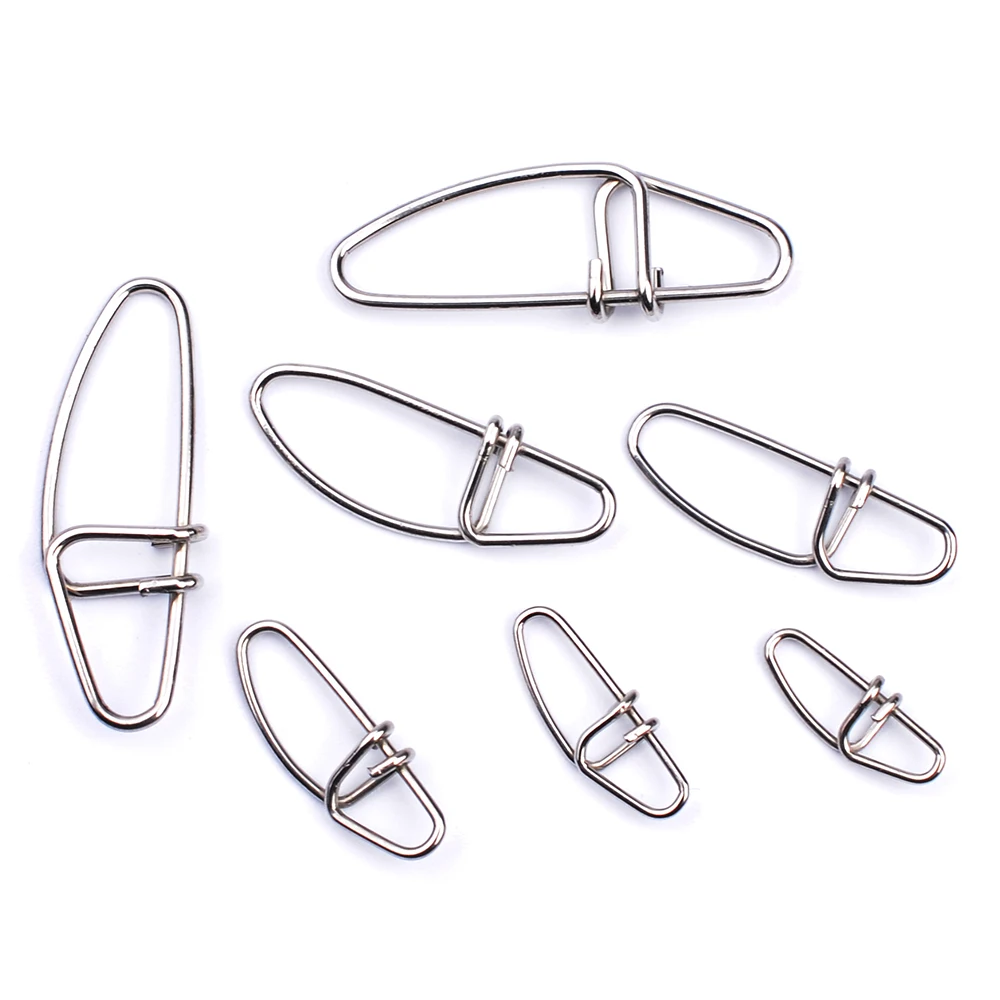 Gishers 100pcs Crosslock Snap Fishing Barrel Swivel safety snap 13mm-28mm 0#-6# fishing swivels | Спорт и развлечения
