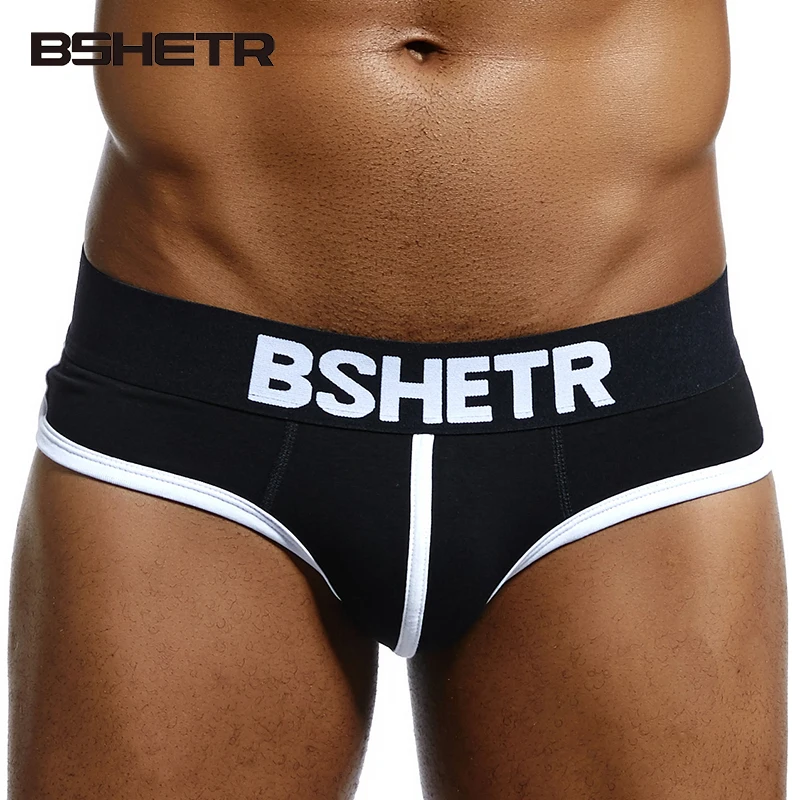 BSHETR Брендовое короткое Мужское нижнее белье хлопковое мужское сексуальное
