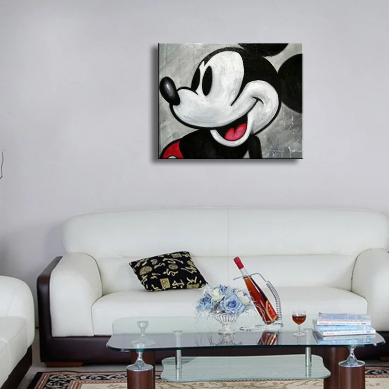 Настенный декор картина маслом современная на холсте абстрактная живопись черно