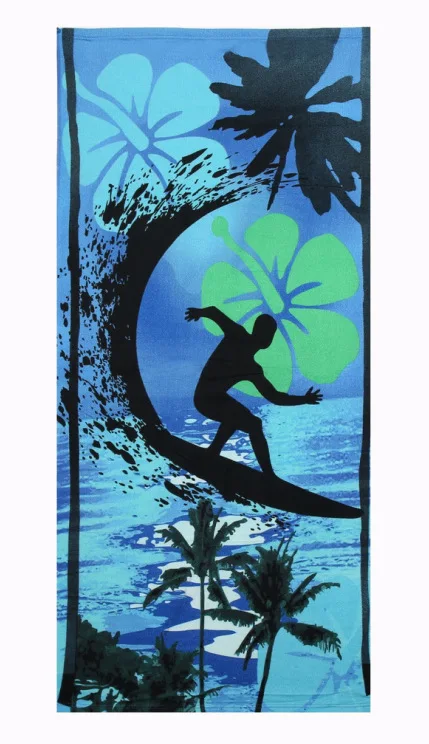 Морской Дельфин большое прямоугольное банное полотенце из микрофибры для