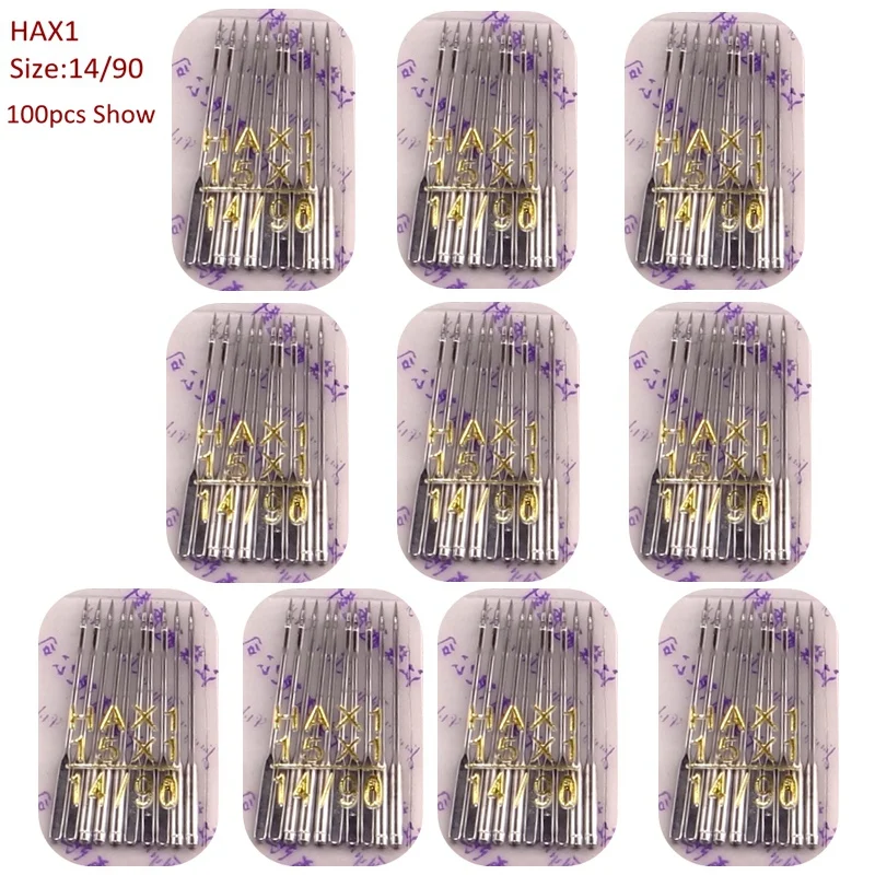 Швейные иглы 500 шт. HAX1 705H 130R 130/705H 15X1H 15X1/705H подходит для Singer brother Janome бытовой швейной