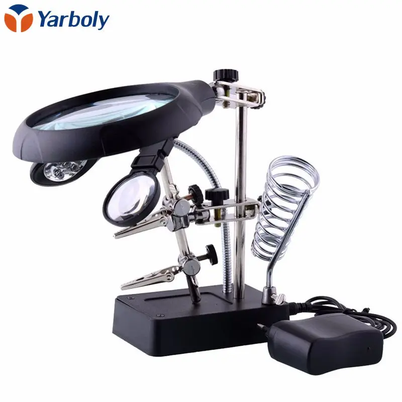 Увеличительное стекло Настольная Лупа со светодиодной подсветкой|desktop magnifier|helping