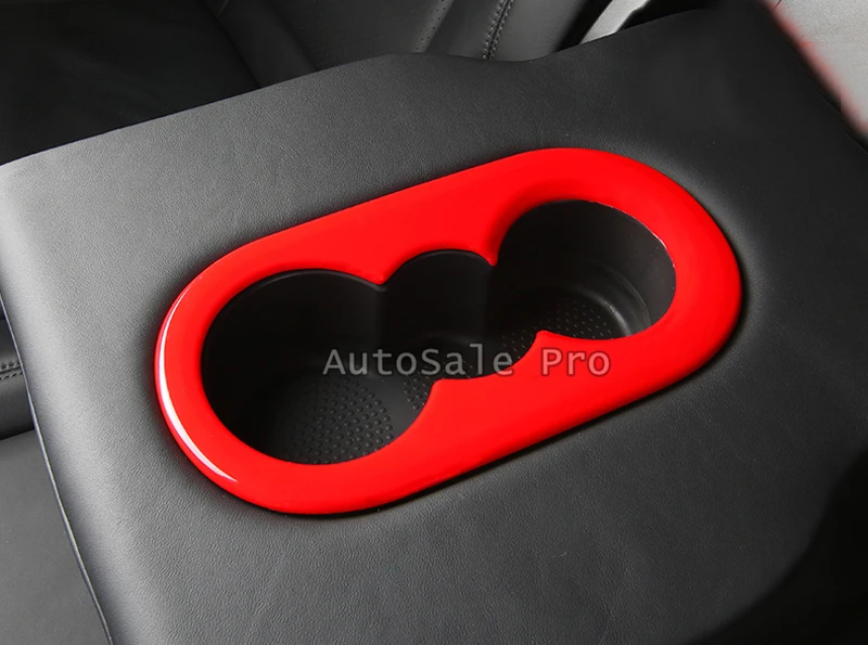 (Only Fit For European Car Model) Interior Rear Water Cup Holder Cover Trim ABS 1pcs Porsche Cayenne 2018 2019 ( | Автомобили и