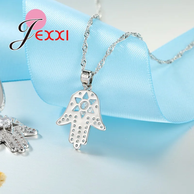 Женский комплект из колье и серёг серебра 925 пробы | Украшения аксессуары