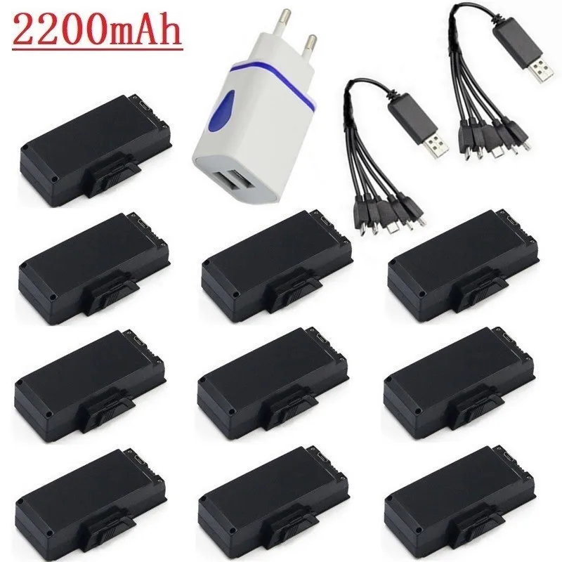 Обновление 2200mAh 3 7 V Lipo батарея с 10 портовым зарядным устройством для SG900 F196 X196 X192
