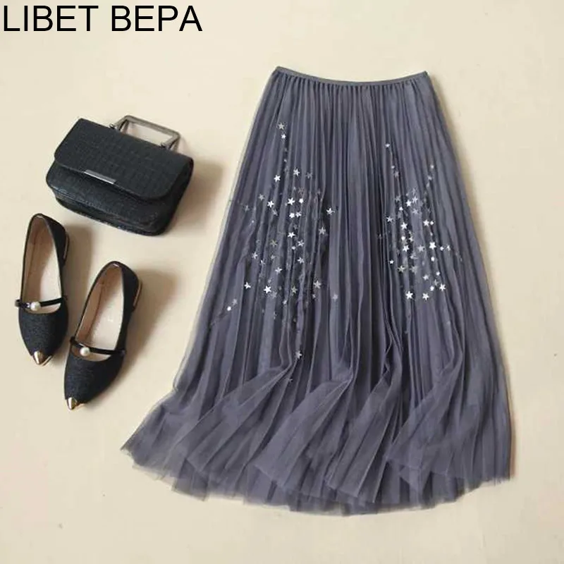 Новый 2018 сезон: весна–лето Для женщин юбка миди одноцветное бальное платье