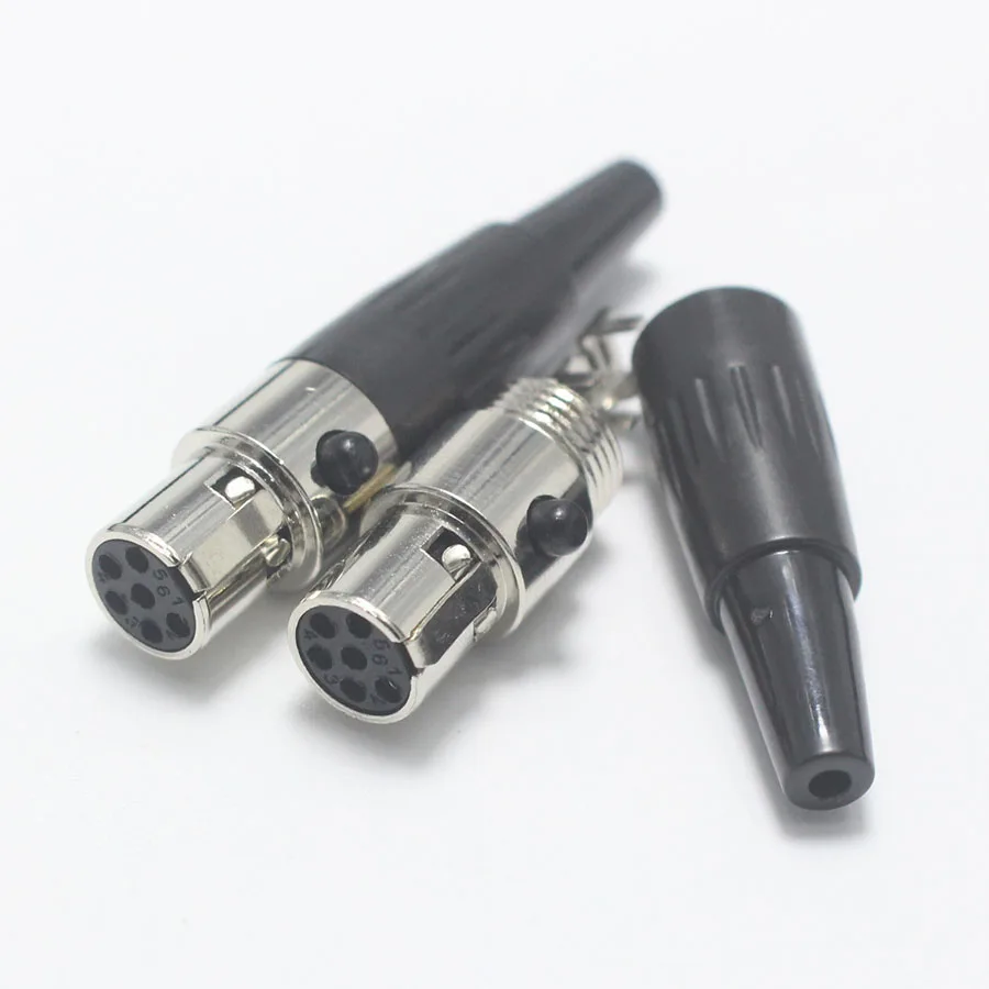 1 шт. высококачественный мини-разъем XLR 3 4 5 6 Pin с внутренней штепсельной вилкой