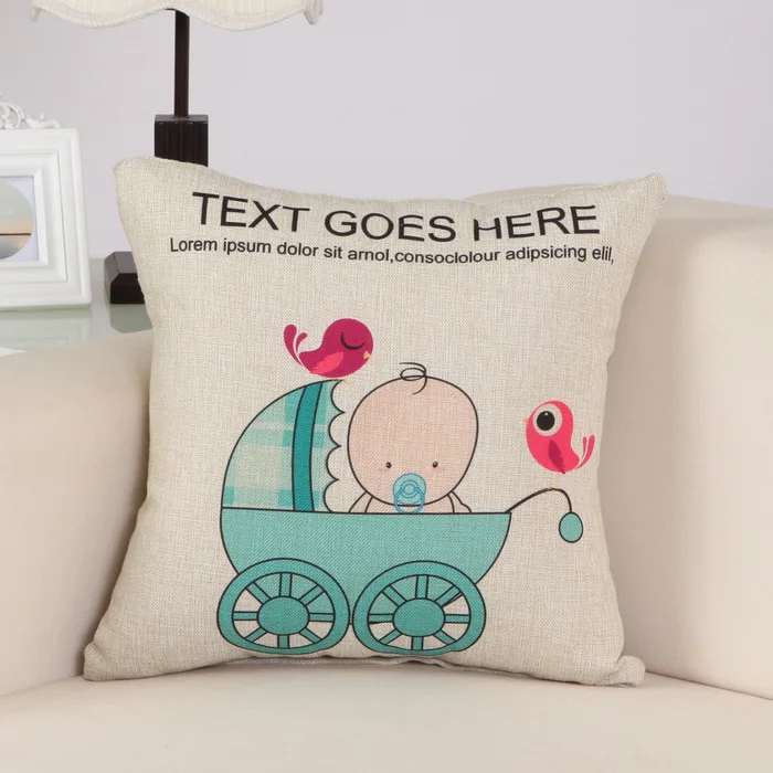 Наволочка для детской комнаты на Рождество из льна и хлопка диванную кровать