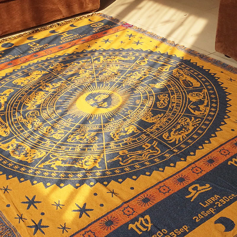 Диванное покрывало с 12 созвездиями нескользящее покрытие для дивана украшение
