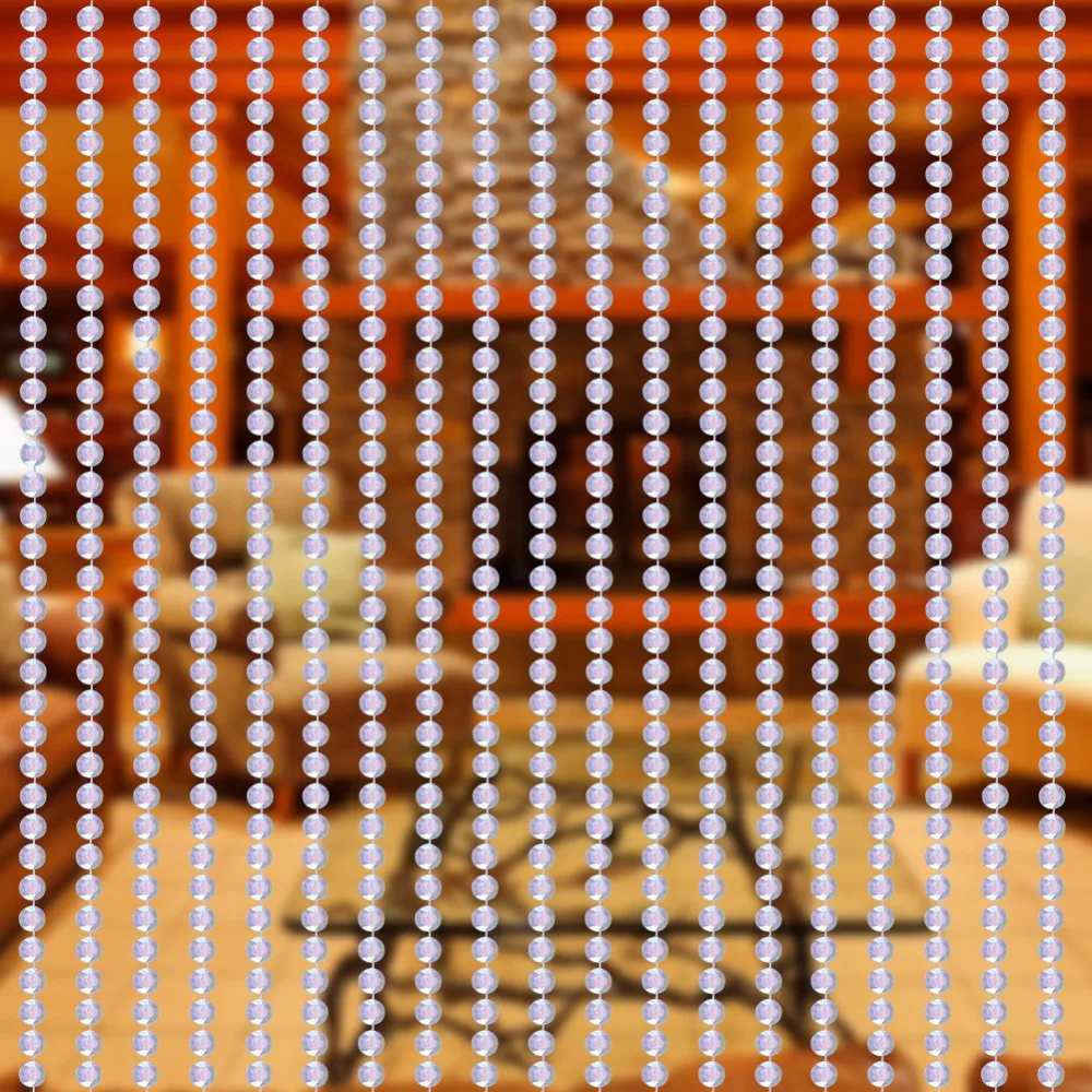 Акриловые хрустальные бусины 10 м в рулоне занавеска для свадьбы/дня рождения