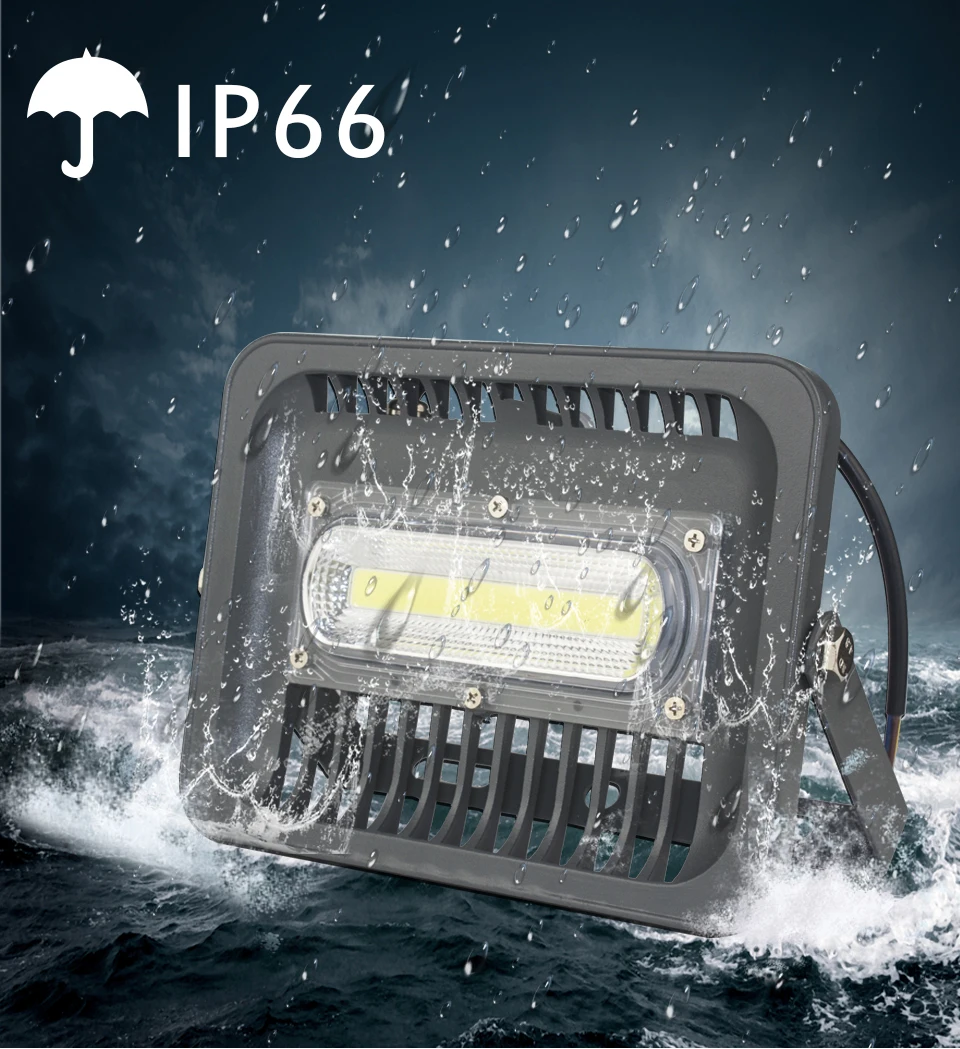 Светодиодный прожектор светильник на открытом воздухе Водонепроницаемый IP66 30 Вт Светодиодный прожектор светильник 10W 50W 100W 150W Светодиодный точечный светильник Открытый Светодиодный рабочий светильник 10W