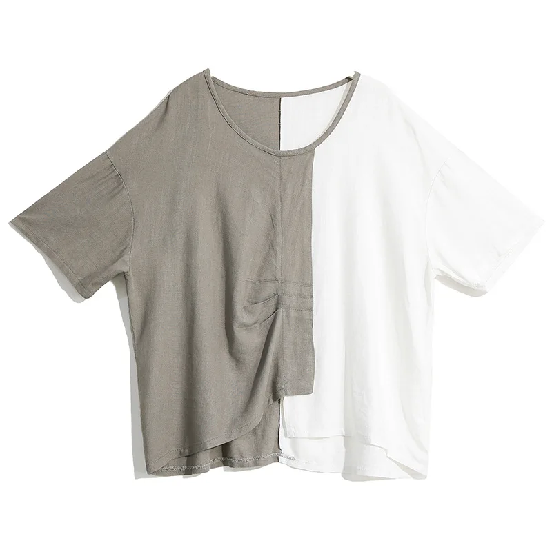 Женская футболка с полурукавами повседневная большого размера в корейском стиле