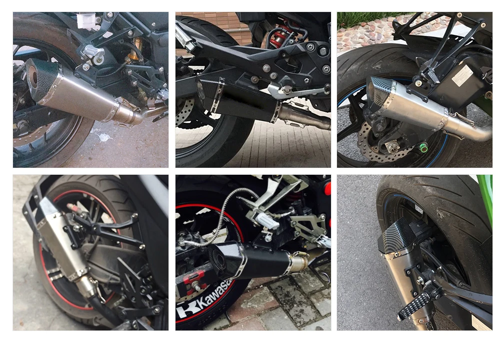 51 мм глушитель выхлопной трубы akrapovic sportst с дБ убийца для Бенелли 600 r6 r15 nc750x gsr 600 sv650 trk502 cbr250r