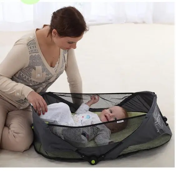 1 шт. Jollybaby Brica портативный складной путешествия люлька Детские Детская кроватка