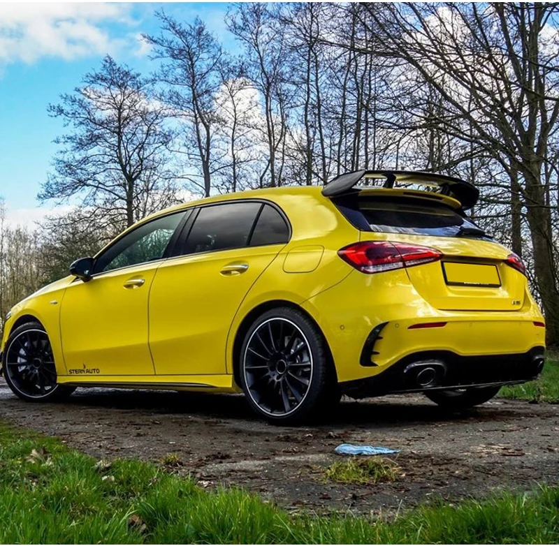 

For Mercedes Benz W177 Hatchback A-Class A180 A200 A250 A260 & A45 AMG 2019 2020 ABS Plastic Black Red Color Rear Roof Spoiler