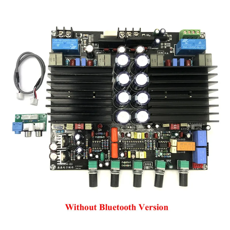 Tda8954-th 2,1 bluetooth Hi-Fi Цифровой усилитель плата класса D 210 Вт* 2 собранная плата-аналог LM1036+ NE5532