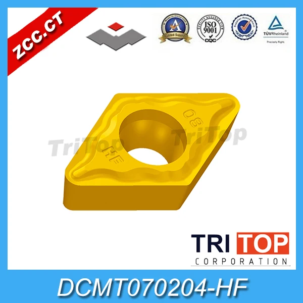 

ZCC.CT DCMT070204-HF carbide manufacturers Cutting Tool DCMT 070204 HF YBC251 Turning Inserts hot sell item