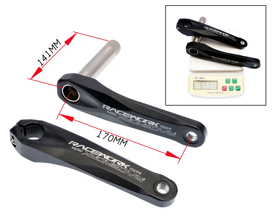 Fahrrad kurbel гоночный велосипед MTB GXP Kurbel алюминиевый легиер Mit Boden Kurbel 170 crank platte rot 32 T 34 T 36 T 38 T
