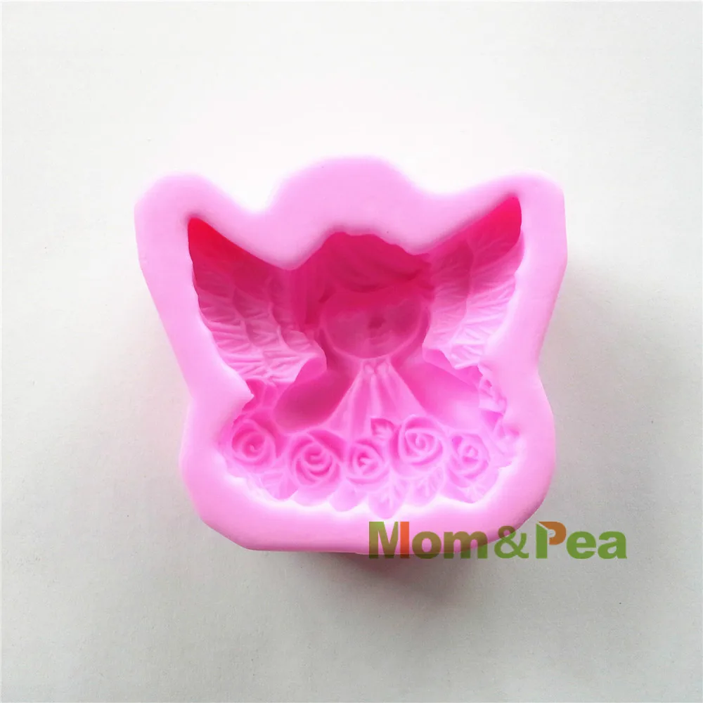 Mom &amp Pea 0525 силиконовая форма для мыла в форме ангела украшение торта помадка 3D