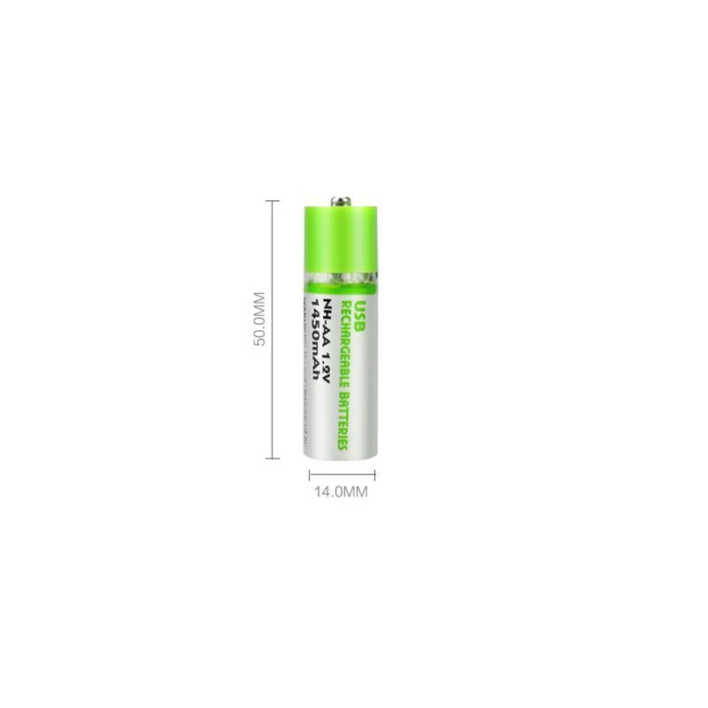 1,2 V AA перезаряжаемая батарея 1450mAh Ni-MH батарея цикл USB зарядка для игрушечного фонарика инструмент перезаряжаемая Ni-MH батарея