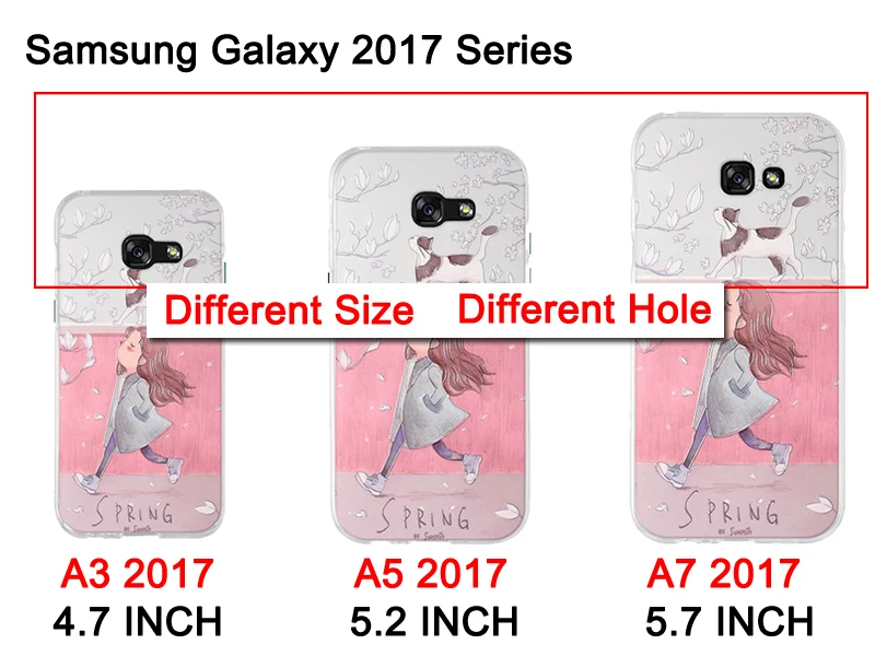 ТПУ чехол для Samsung Galaxy A3/A5/A7 2017 A520 задняя крышка телефона Sasmung A 3/A 5/A 7 силиконовые