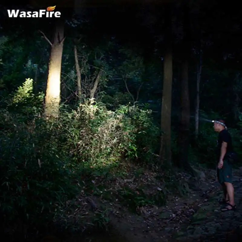 3000люмен налобный фонарик светодиодный с аккумулятором USB фонарь для рыбалки