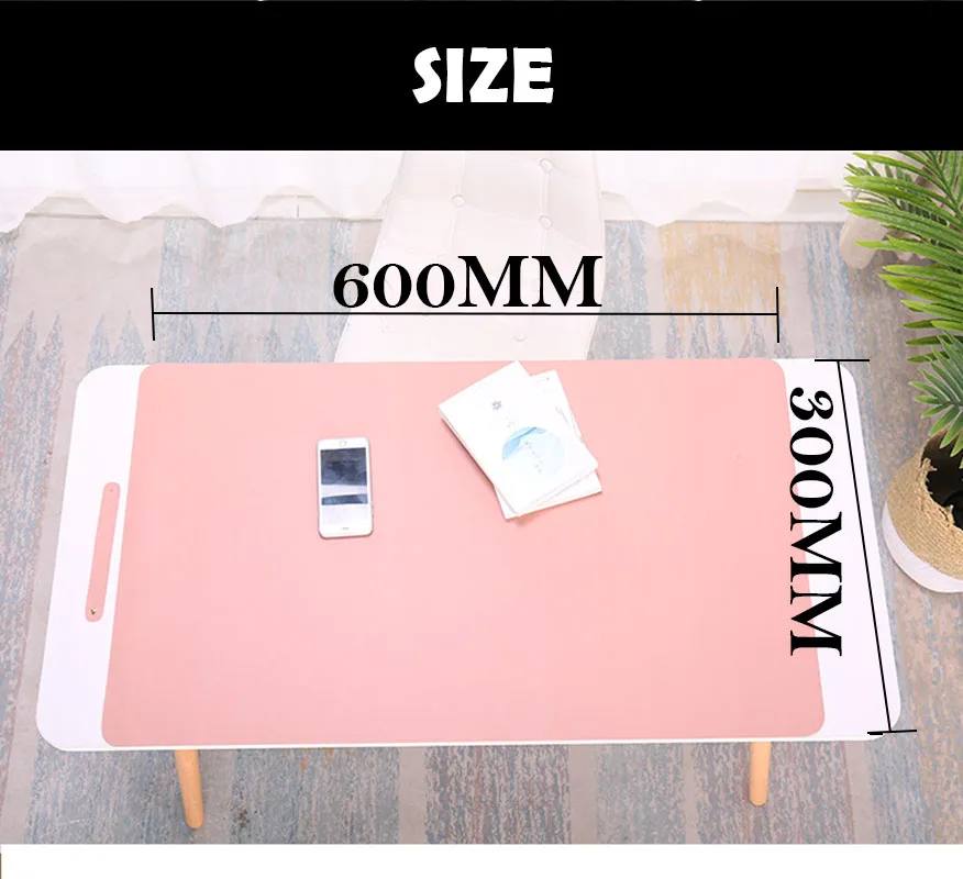 600X300 мм Высокое качество большой Мышь Pad двухсторонняя Искусственная кожа игровой Мышь коврик водонепроницаемое противообрастающее покрытие клавиатуры и мыши термоустойчивая круглая подставка стол