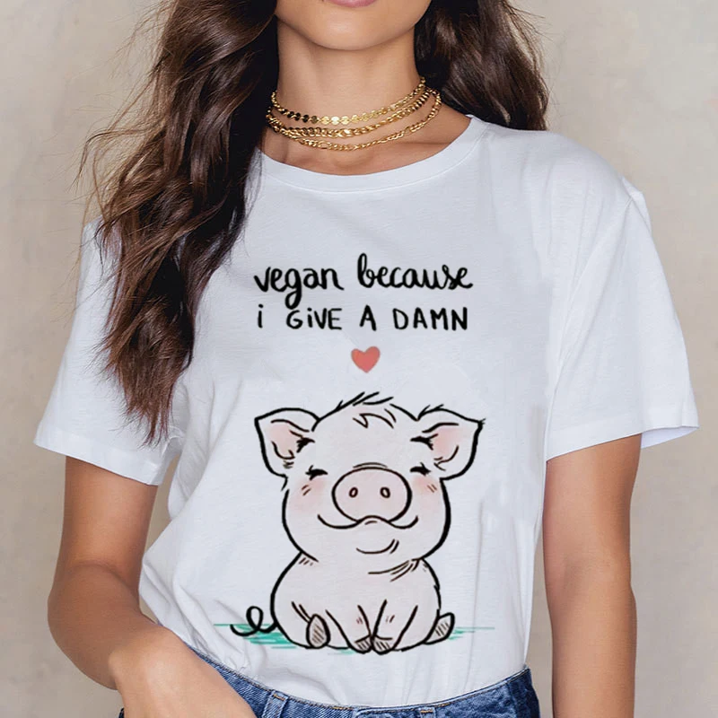 Vegan, забавная футболка с рисунком, женская, 90 s, корейский стиль, графическая футболка, милая, маленькая, свежая, футболка для девочек, Harajuku, Ullzang, топы, футболки для женщин