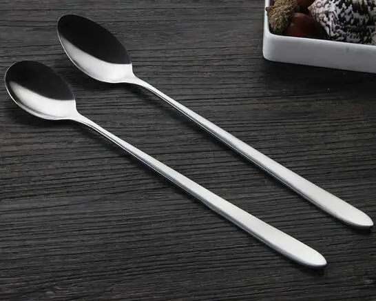 

New Arrival Stainless Steel Long Handle Spoons Tea Dessert Coffee Stirring Ice Cream Spoon